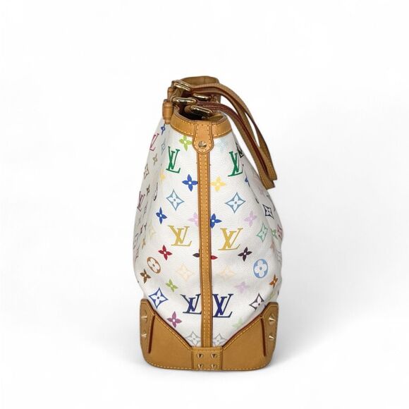 Rare 2011 LOUIS VUITTON Takashi Murakami Multicolor Sharleen MM Tote Bag - Picture 3 of 16